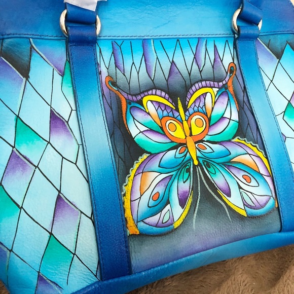Genuine Leather Hand Painted - Picture 2 of 8
